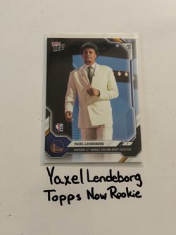 Yaxel Lendeborg Golden State Warriors Forward Topps Now Short Print Rookie Card.