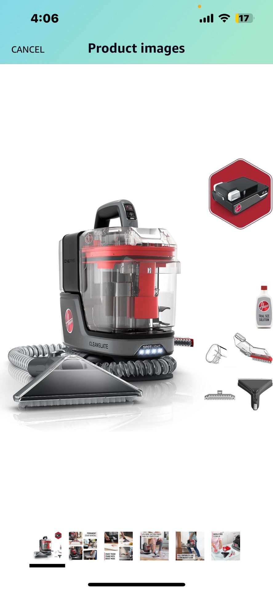 Hoover Carpet & Upholstery Spot Cleaner