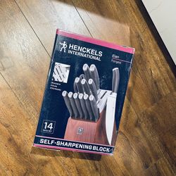 New Henckels International 14 Piece Elan Self-Sharpening Block