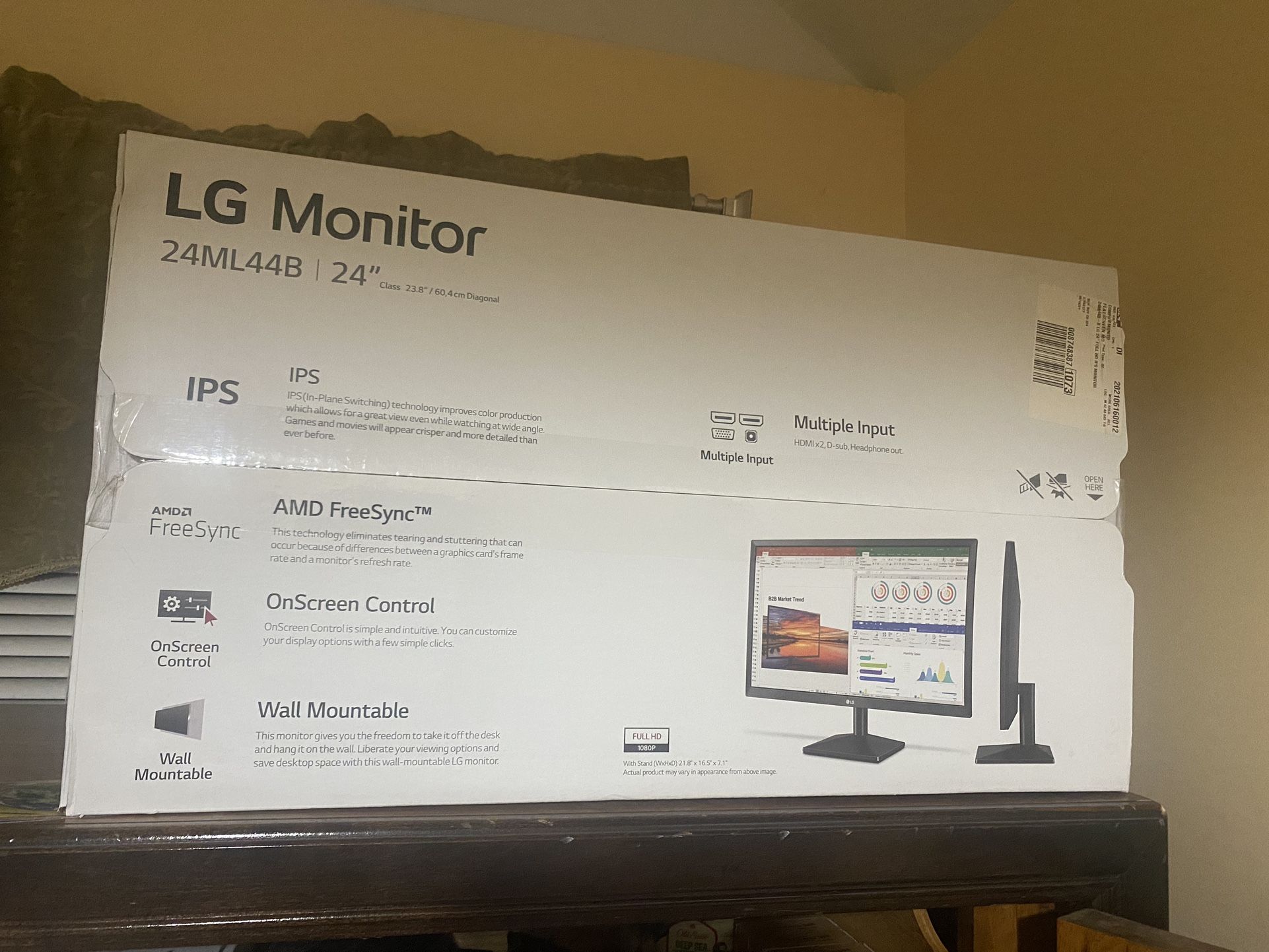 COMPUTER MONITOR LG FLAT SCREEN