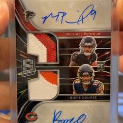 Michael Penix Rome Odunze Spectra Dual Rpa /50