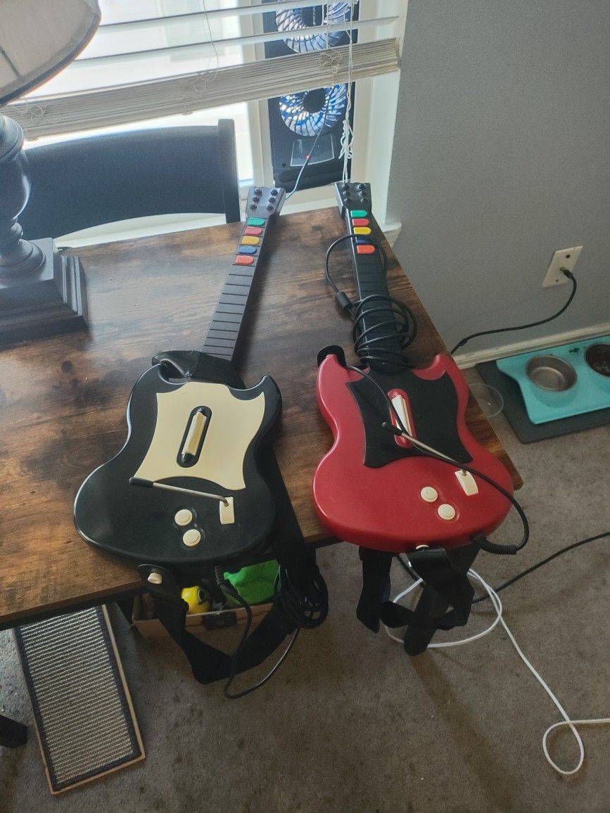 PS2 Guitar Hero Guitars