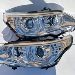 04-07 BMW 525i 530i 06-07 525xi 530xi 550i 04-05 545i LED DRL Projector Headlights Luces Focos Micas Faros Faroles Headlamps