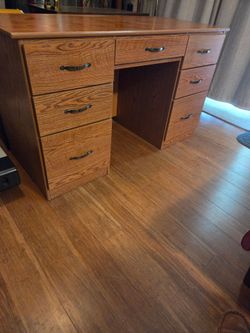 Vintage oak desk