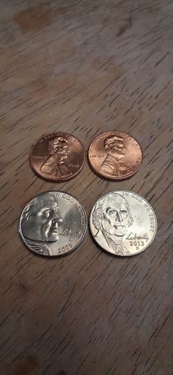 Uncirculated Penny and Nickel Transition Set