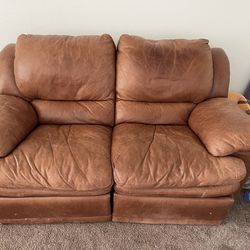 Leather Couch (Brown)