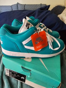 Nike SB Air Force 2 Low Supreme New Emerald and White Men's 13