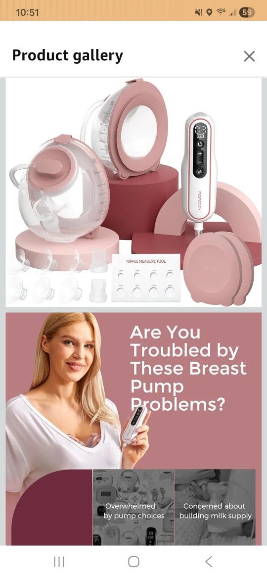 Momcozy Breast Pump V2 Pro Ultra-Lightweight, Hands-Free & Portable Wearable Pump with Upgraded Integrated DoubleFit Flange, Quiet & Leak-Proof Electr