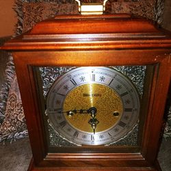 Howard Miller Grandfather Mantle Clock. With Key.