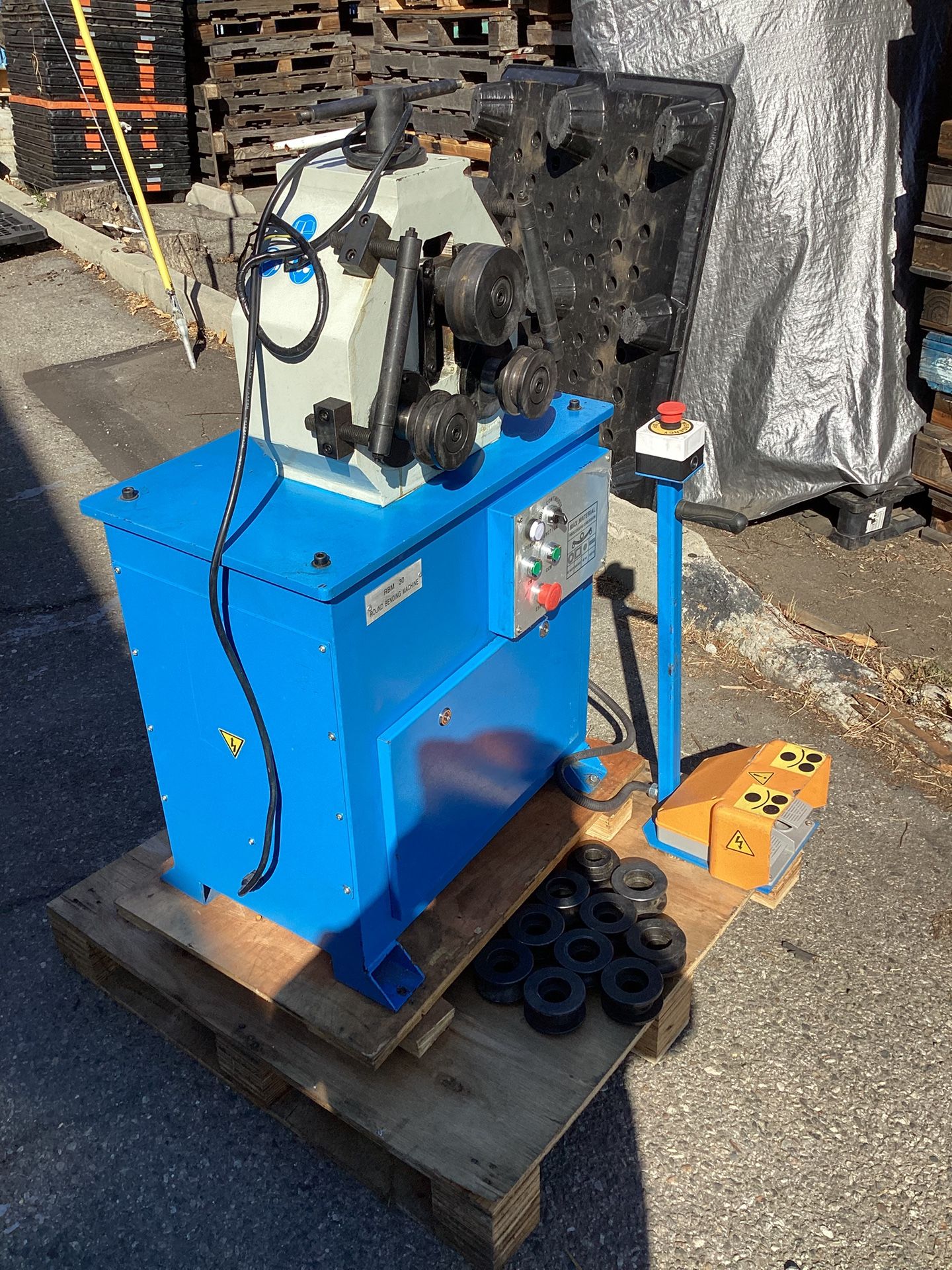 1.5 HP Metal Ring Roller Bender 1-1/4" Pinch Roll Machine for Steel & Square Tub