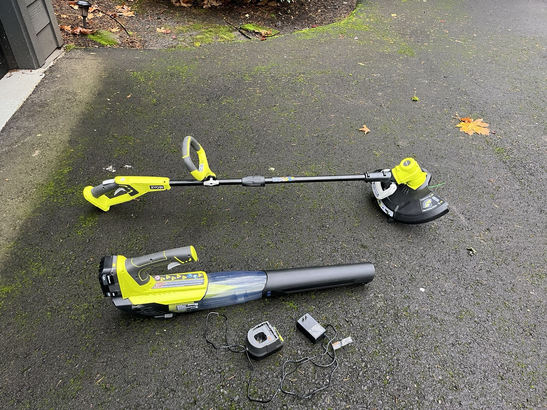 Cordless Leaf Blower + Weed Wacker (today Only)