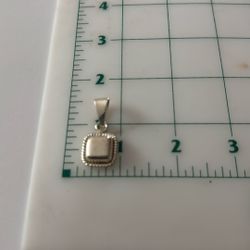 Sterling Silver Square Pendant Large Bale