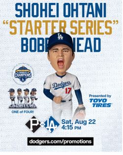 Shohei Ohtani Dodgers Starter Series Bobblehead