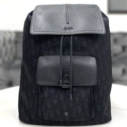 Christian Dior Backpack black oblique motion 2019