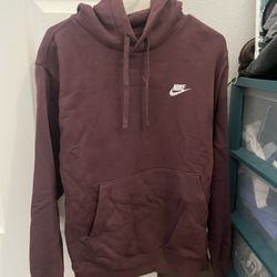 Nike Mens Burgundy Hoodie