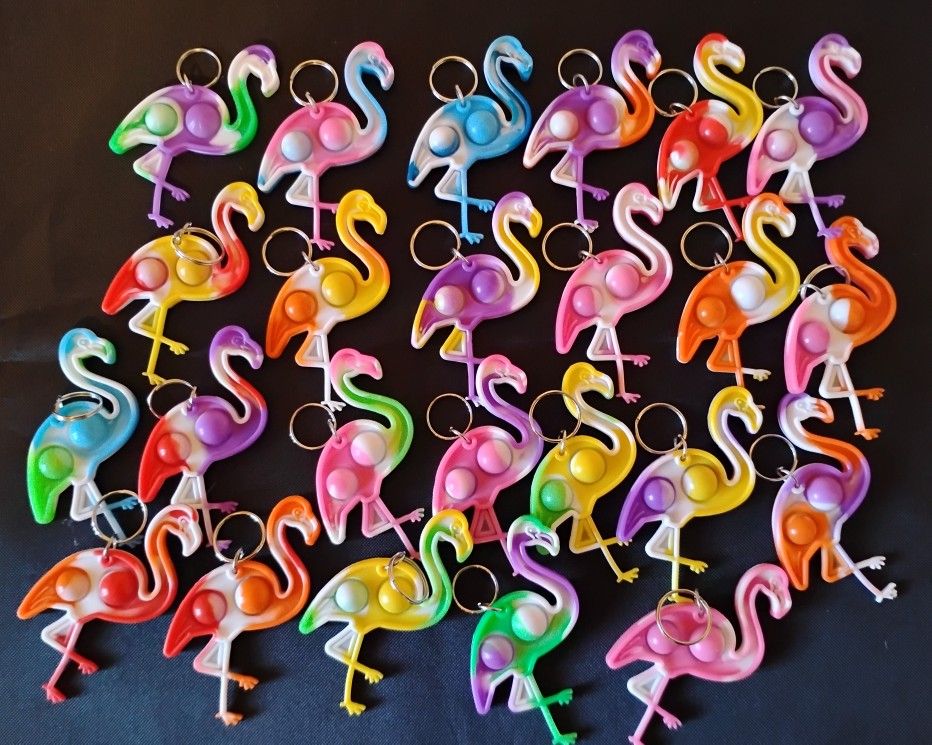 Flamingo Keychain lot of 24