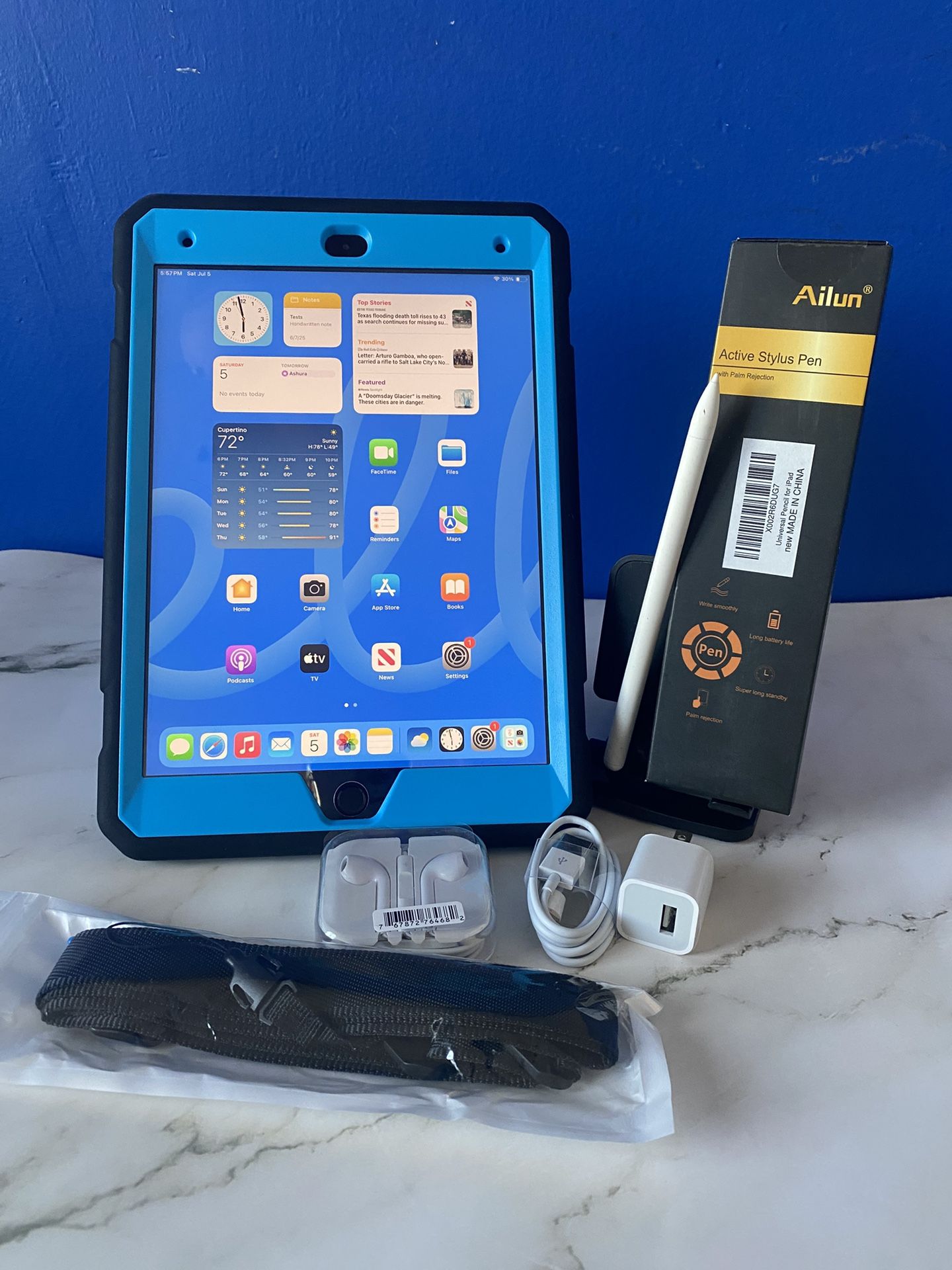 Apple IPad 9th Generation (10.2” Retina /Touch ID /IOS 18/ 2021 Model) 64GB with Pen & Accessories