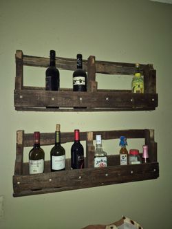 Rustic wine racks