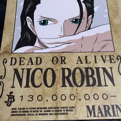  One Piece - Anime/Manga Poster (Wanted Dead Or Alive