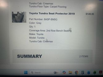 Weathertech Seat Protector TRUCK
