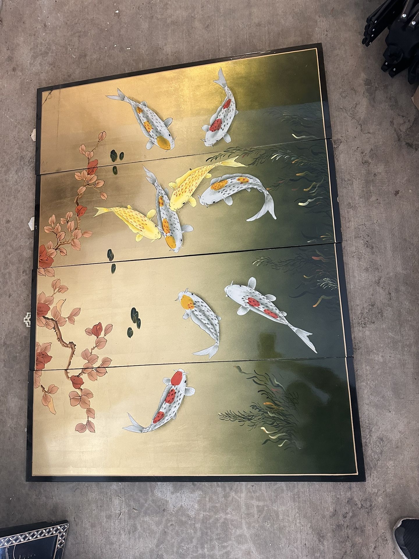 Set Of 4 Oriental Fish