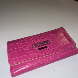 PINK WOMENS GUESS WALLET 