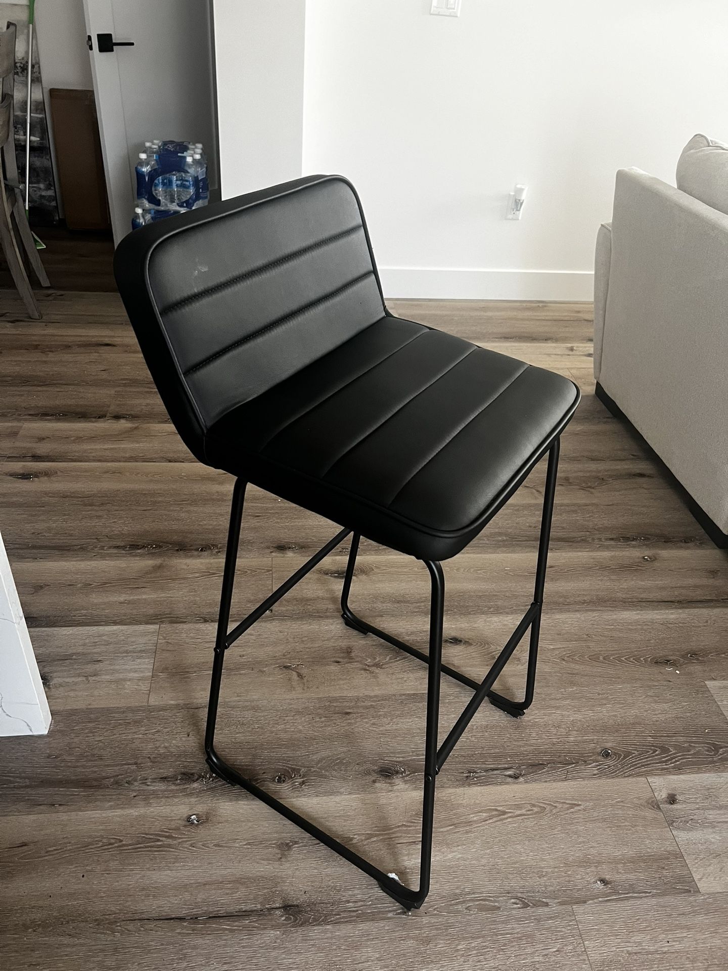 Bar Stools black Leather By Ashley's Furniture