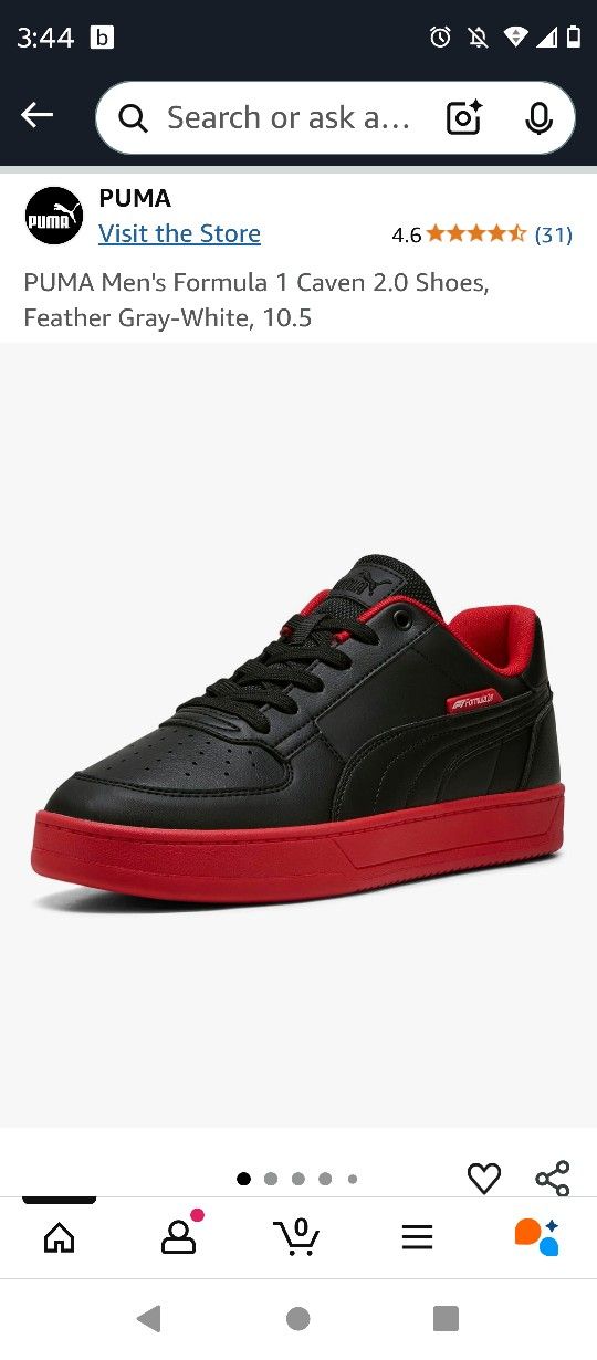Puma Formula 1 Caverns 10.5 Men's Shoe