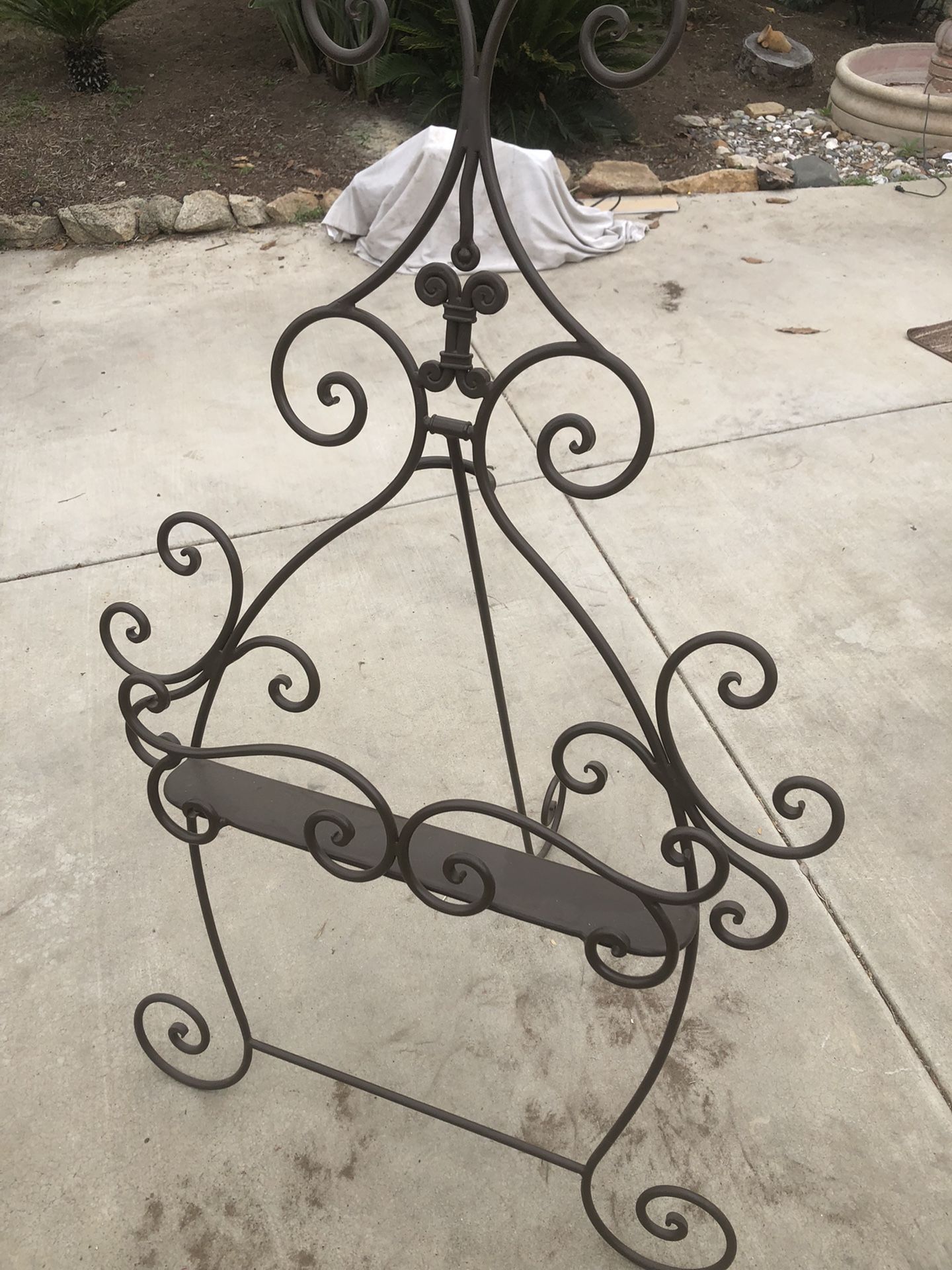 Wrought Iron Display Easel