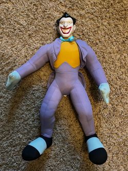 Joker Plush from Batman the Animated Series with Plastic head. 19” Inches tall