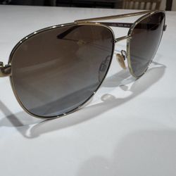 Michael Kors "Hvar" Aviators - Authentic & Polarized (Gold/Tortoise)