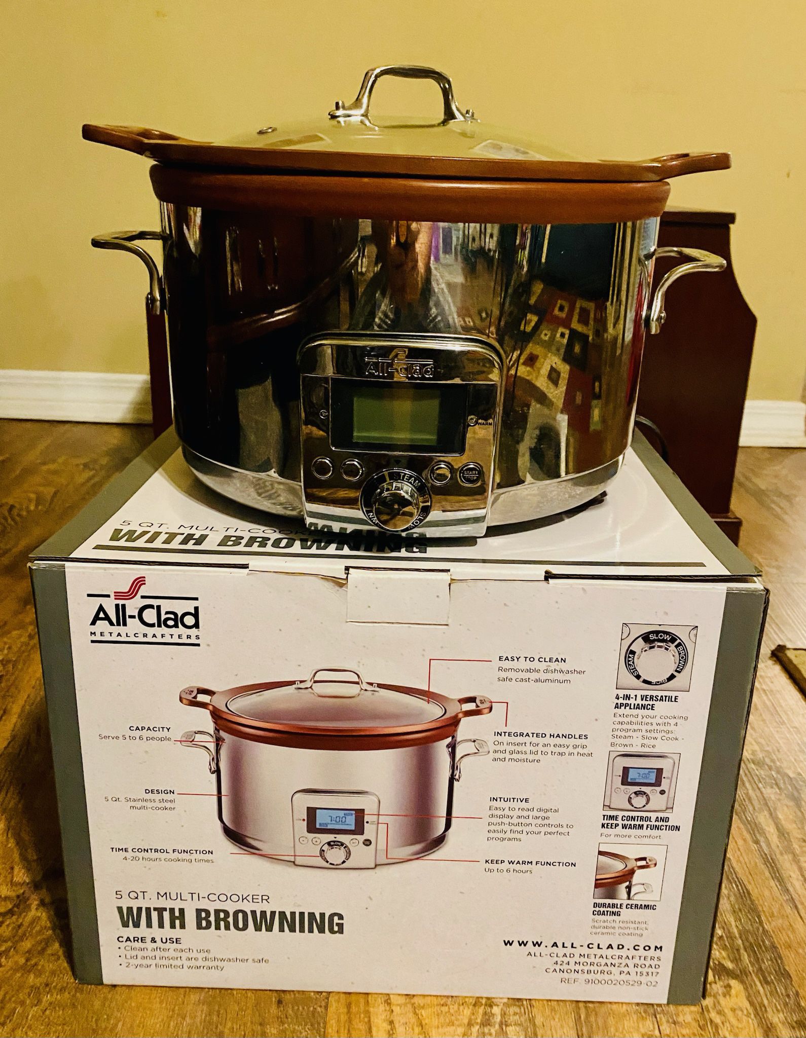 All Clad 5QT Multi Cooker With Browning