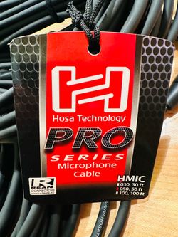 Hosa Pro XLR mic PA cables (set of 7 50’ & 25’) - new