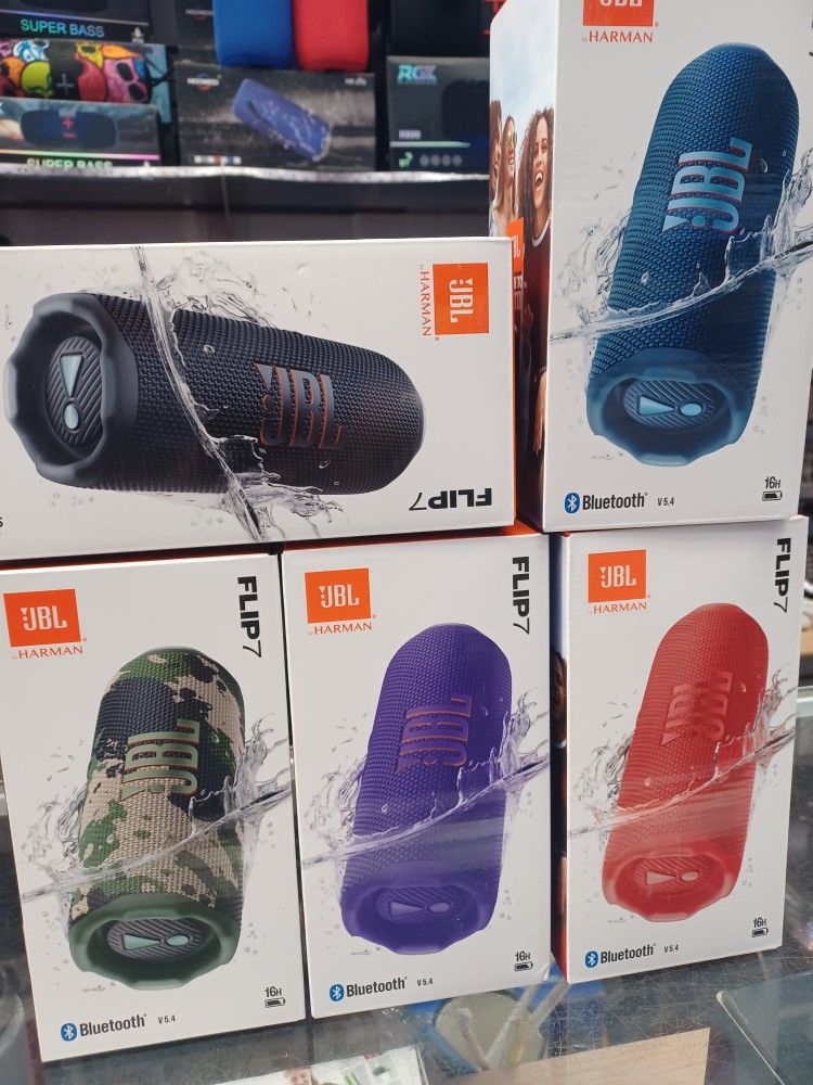 JBL Flip 7 New Model Personal Bluetooth Speakers. Brand New