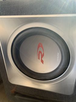 Sub Box Wit Alpine Fosfate Punch and Kole Capacitor 
