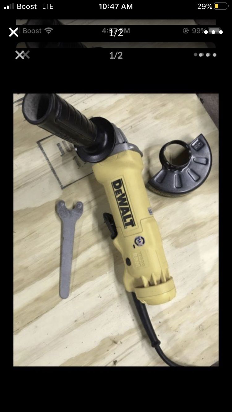 DeWalt grinder 11 amps obo
