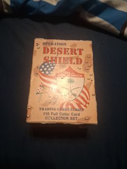 Complete set of operation desert shield cards