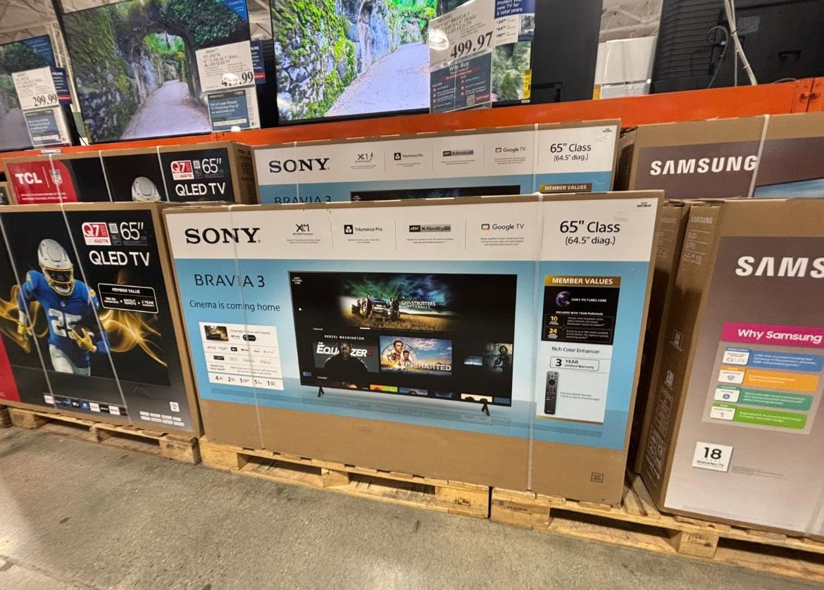 65” Sony smart 4k led uhd tv