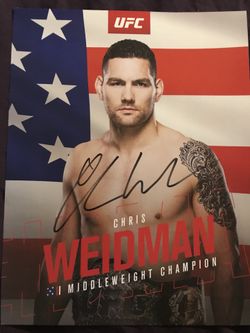 Signed Chris Weidman