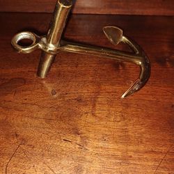 Brass Anchor Paperweight
