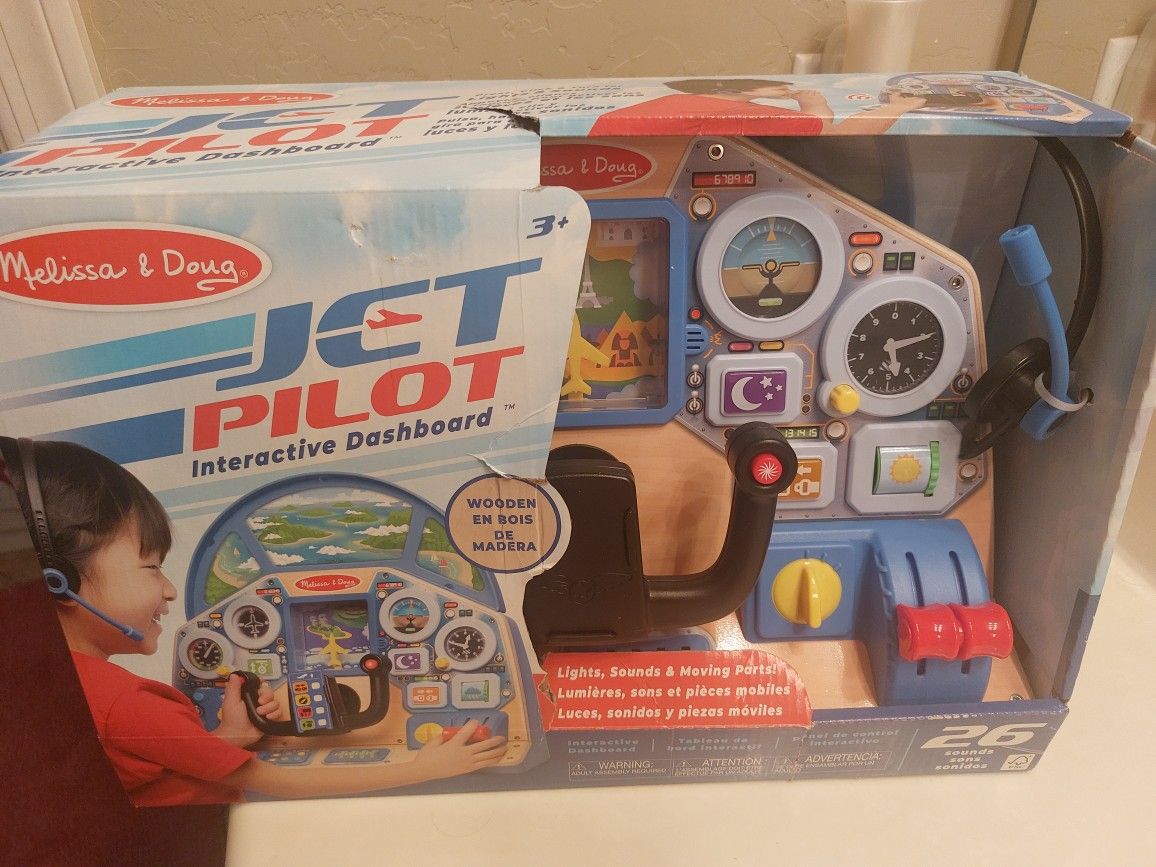Jet Pilot Interactive Dashboard for kids 3+ by Melissa and Doug