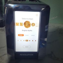 Revolution R180 Connect Smart Toaster, 2-Slice High-Speed Touchscreen Toaster with Patented InstaGLO Technology, Wi-Fi Connectivity, Weather Widget, a