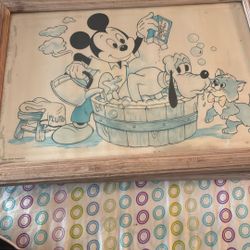 Mickey Mouse Giving Pluto A Bath