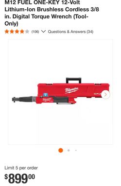 Milwaukee M12 FUEL ONE-KEY Digital Torque Wrench