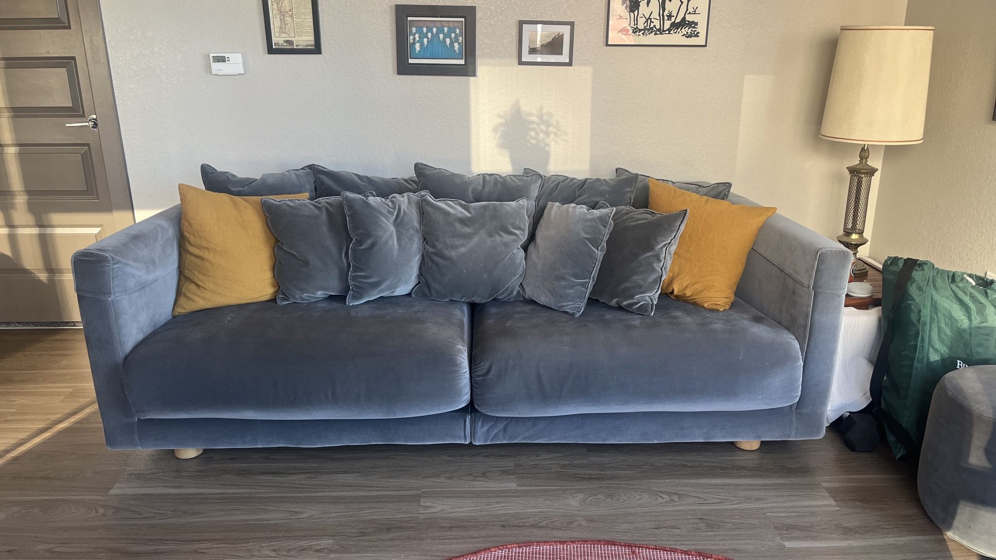 Gray Ikea Stockholm Couch