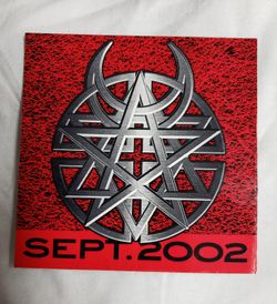 DISTURBED BAND 2002 Promotional sticker