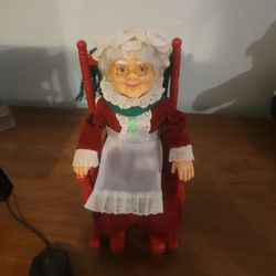Mrs Claus In Her Chair