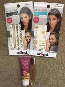 Hair bundle and perfume set