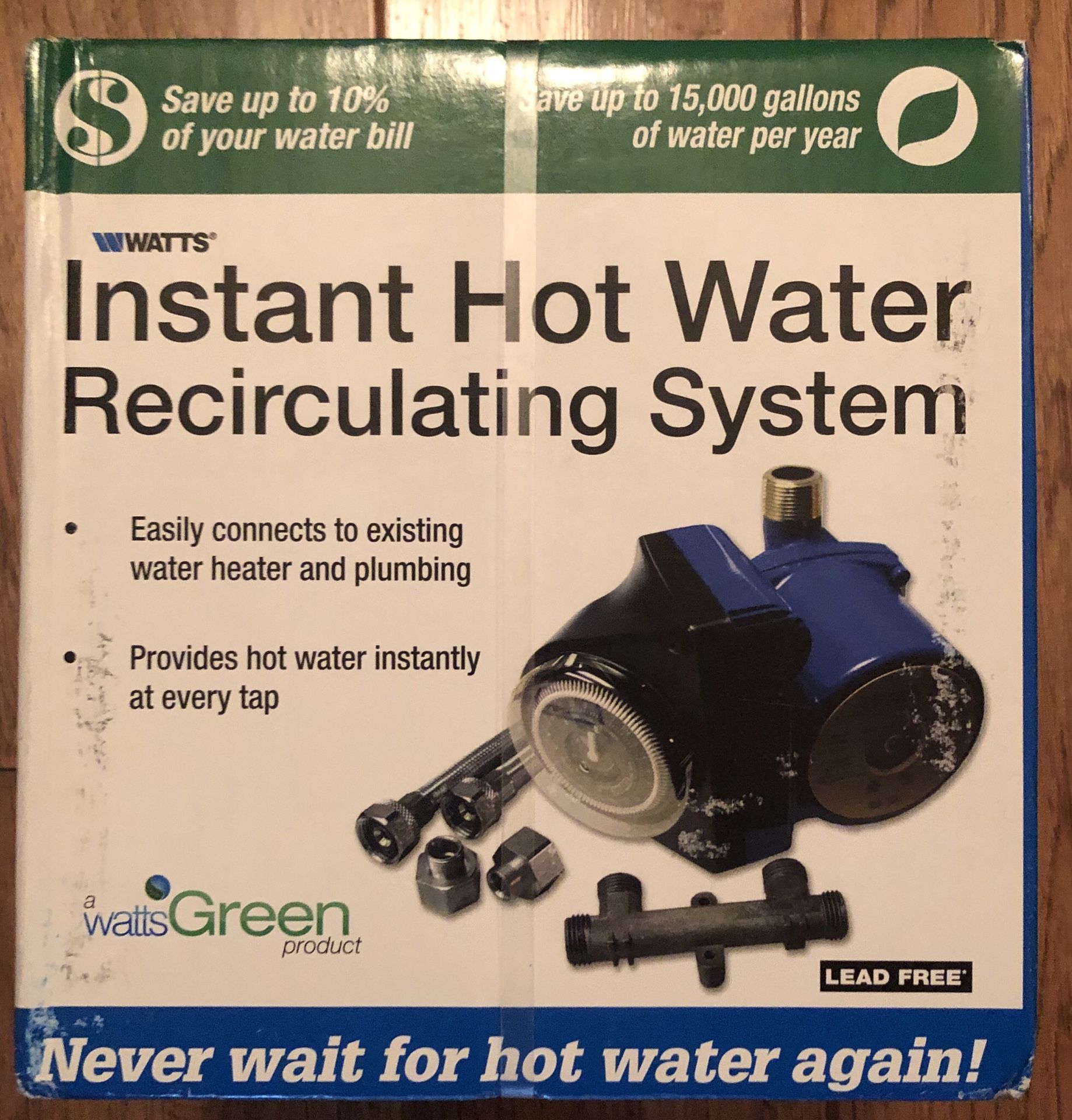 Watts Instant Hot Water Recirculating System.