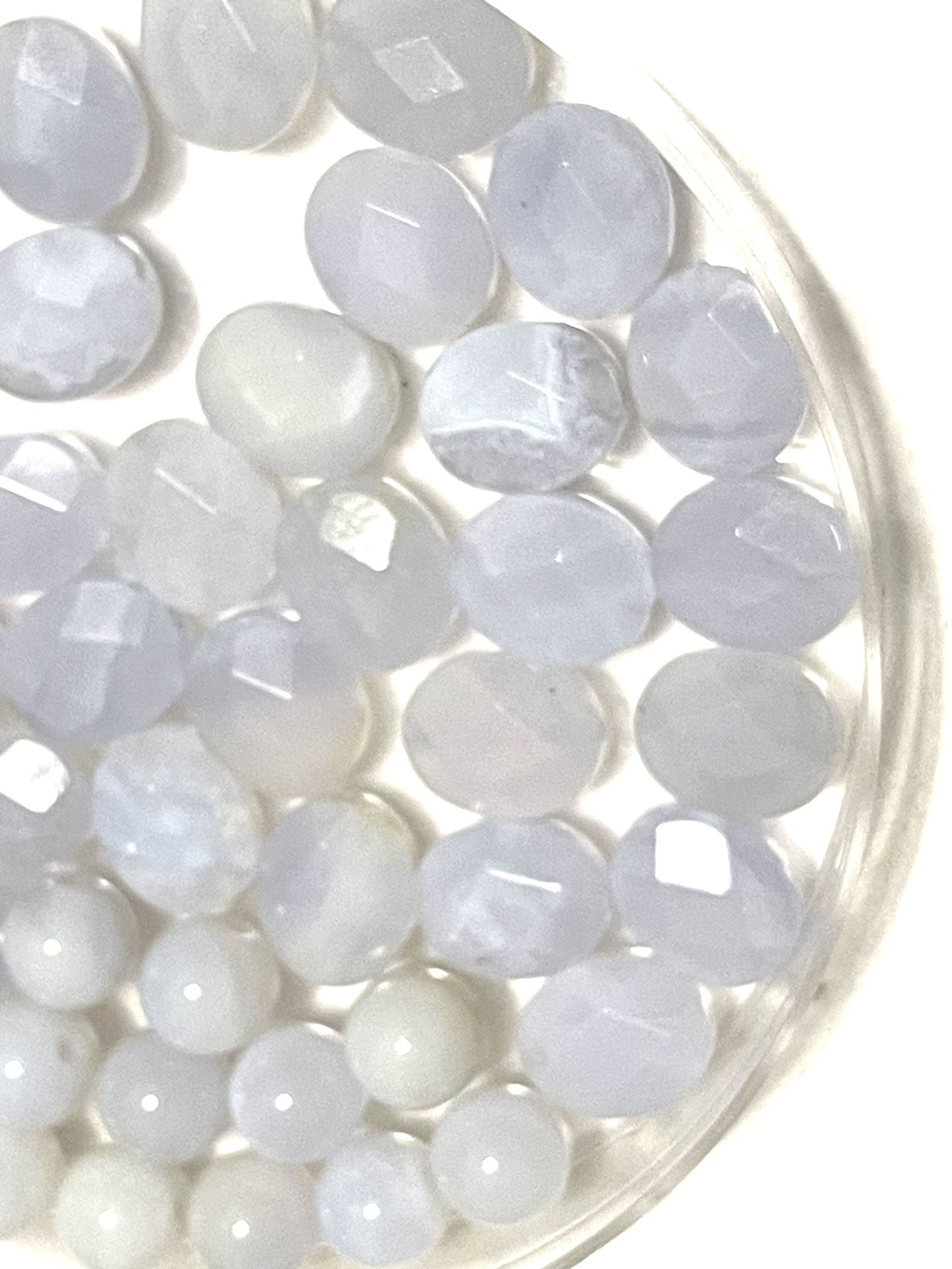 Mixed Lot Of Chalcedony Beads